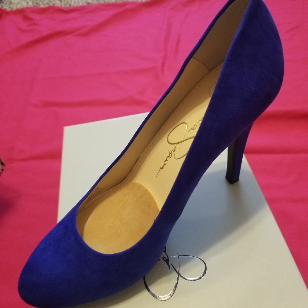 Jessica Simpson Symphony Blye Microsuede  8M